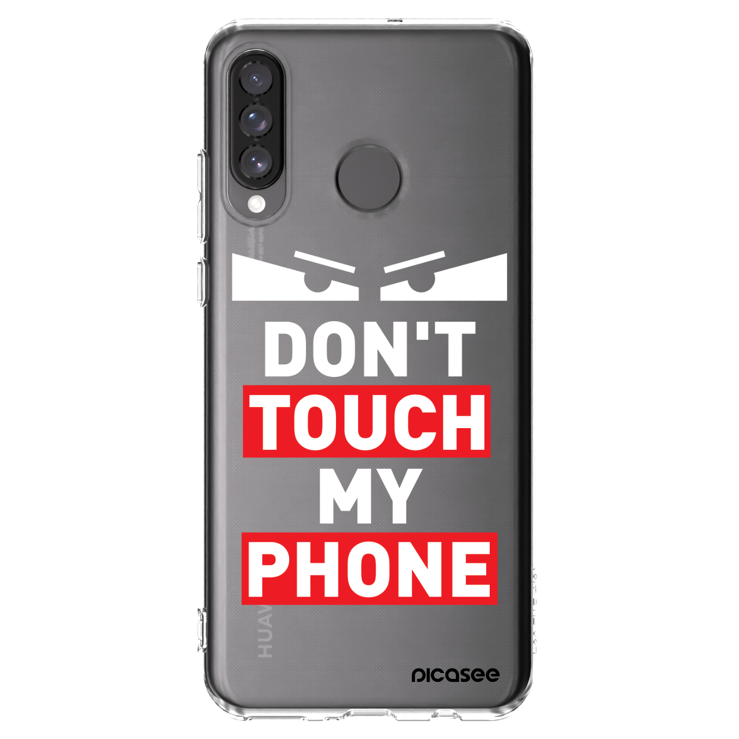 Picasee silikónový prehľadný obal pre Huawei P30 Lite - Shadow Eye - Transparent