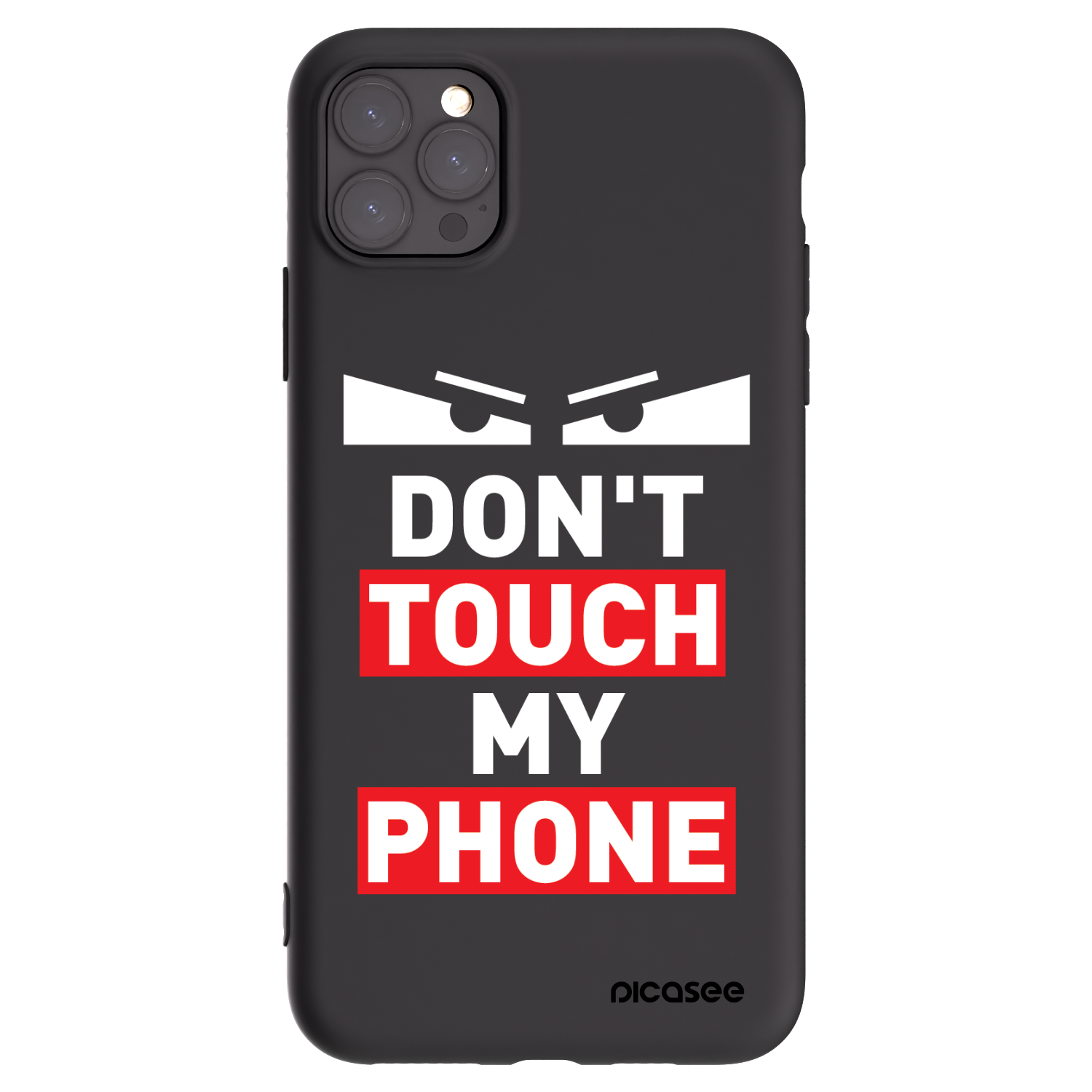 Picasee silikónový čierny obal pre Apple iPhone 11 Pro Max - Shadow Eye - Transparent