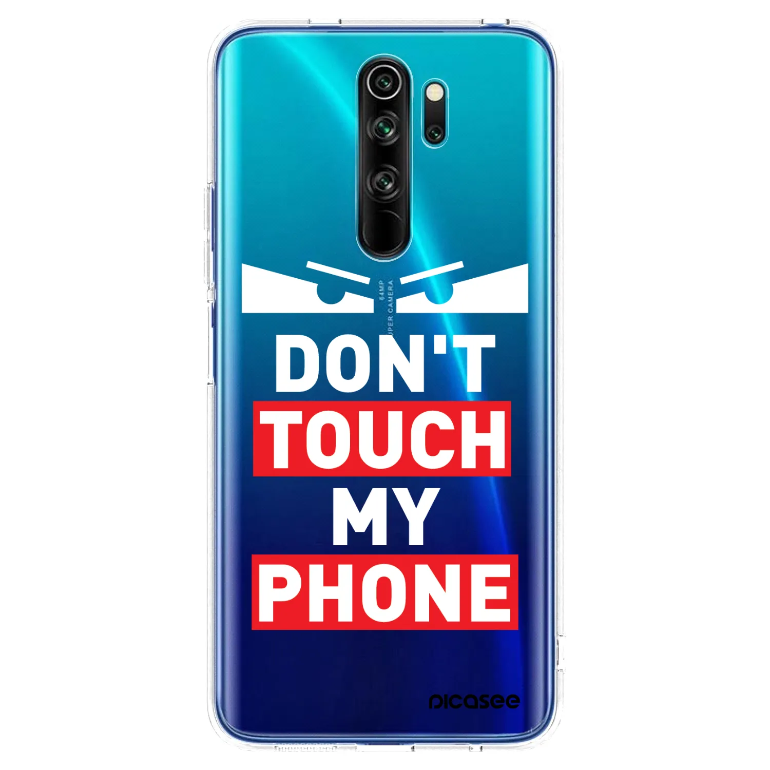 Picasee silikónový prehľadný obal pre Xiaomi Redmi Note 8 Pro - Shadow Eye - Transparent