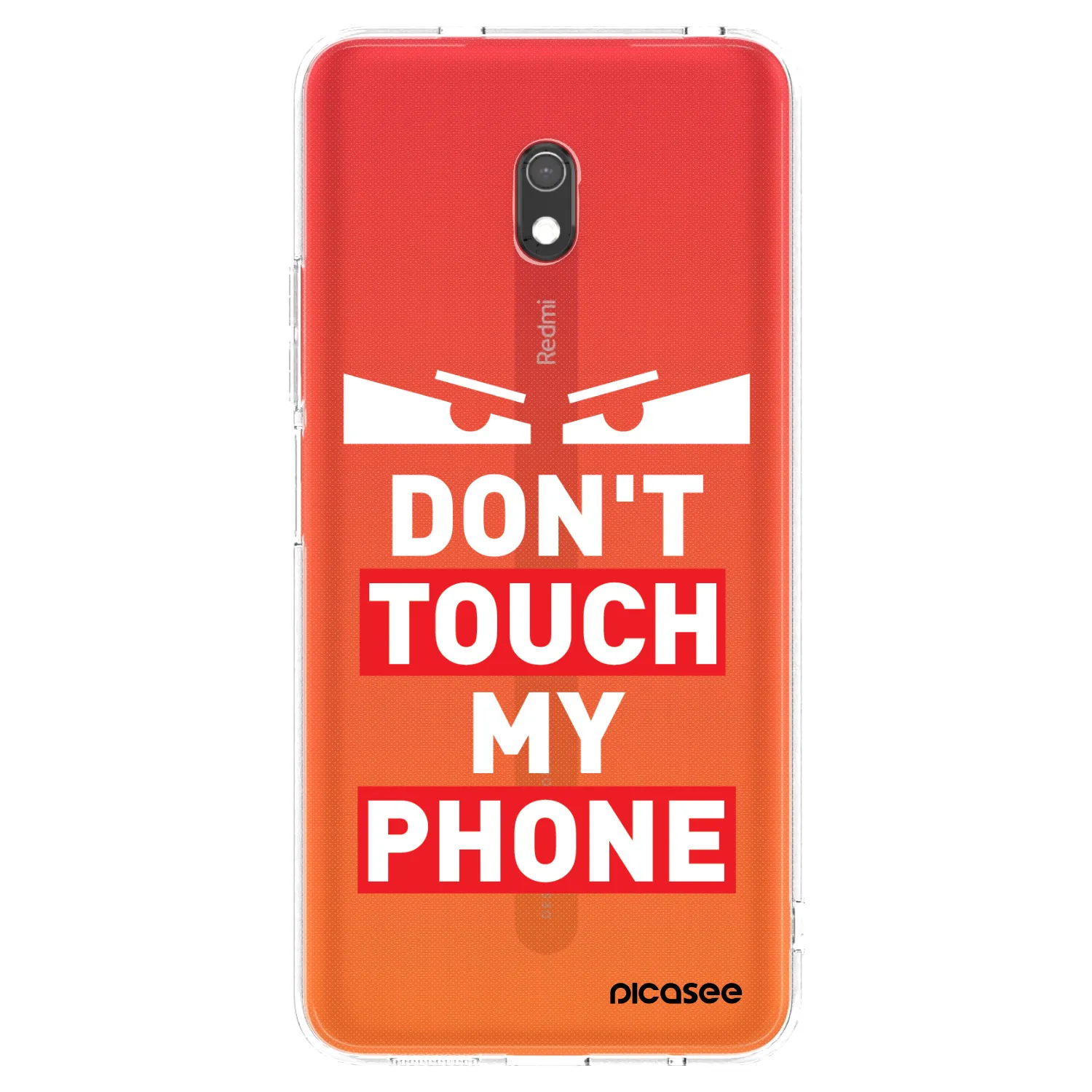 Picasee silikónový prehľadný obal pre Xiaomi Redmi 8A - Shadow Eye - Transparent