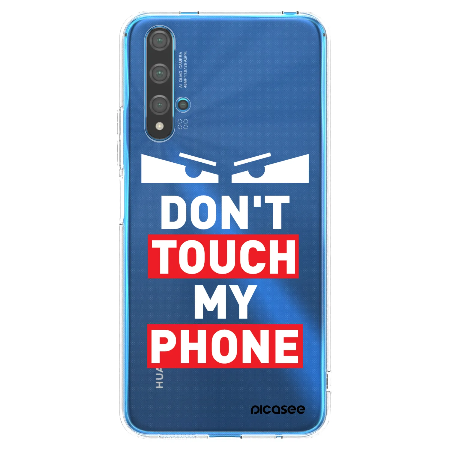 Picasee silikónový prehľadný obal pre Huawei Nova 5T - Shadow Eye - Transparent