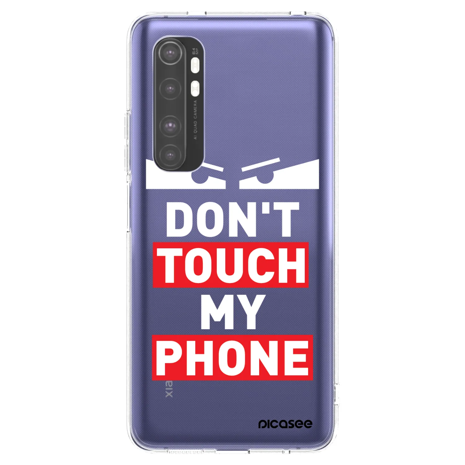 Picasee silikónový prehľadný obal pre Xiaomi Mi Note 10 Lite - Shadow Eye - Transparent