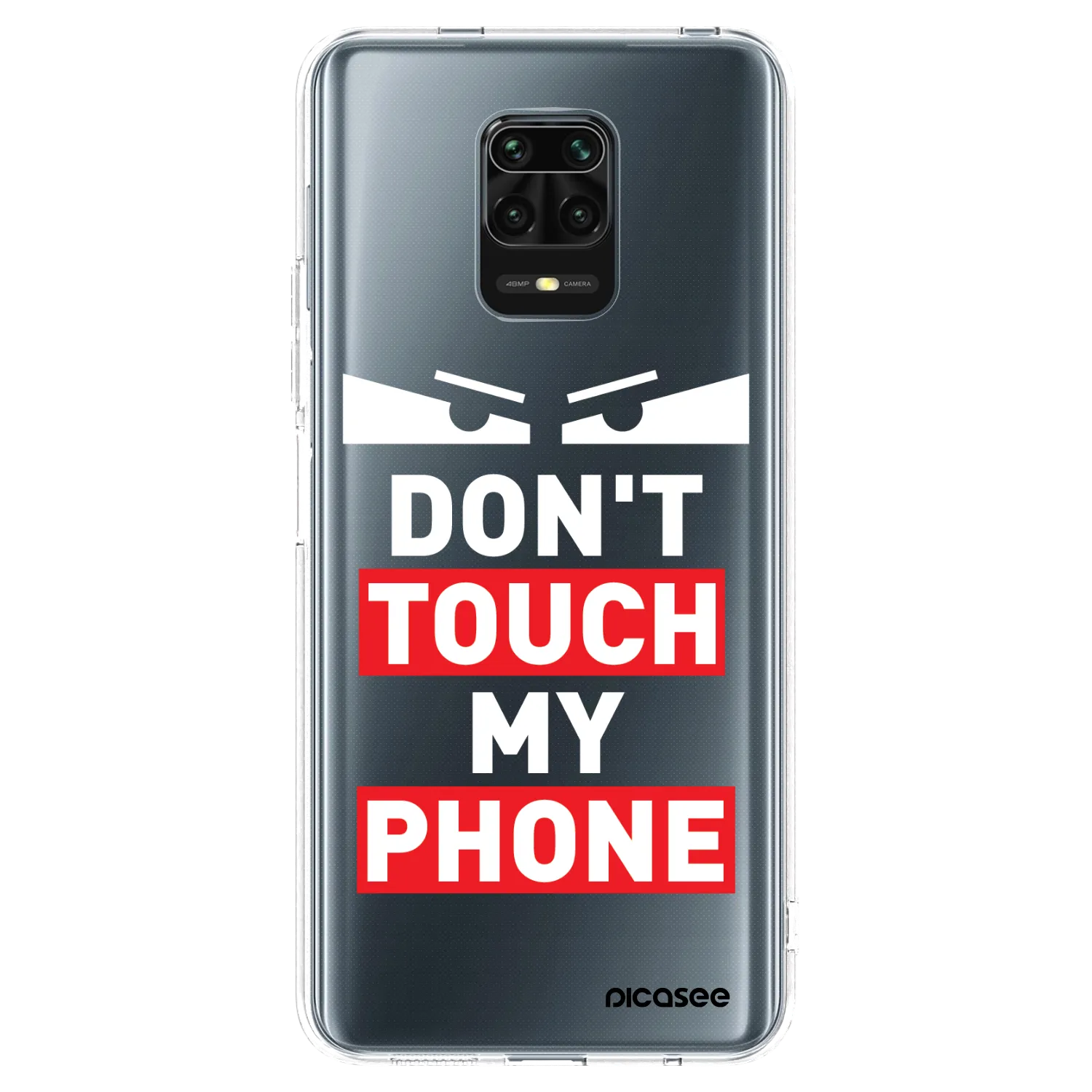 Picasee silikónový prehľadný obal pre Xiaomi Redmi Note 9S - Shadow Eye - Transparent