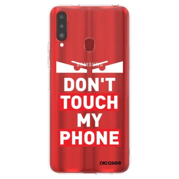 Picasee silikónový prehľadný obal pre Samsung Galaxy A20s - Shadow Eye - Transparent