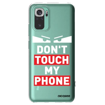 Picasee silikónový prehľadný obal pre Xiaomi Redmi Note 10 Pro - Shadow Eye - Transparent