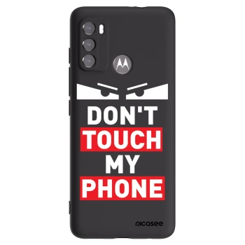 Picasee silikónový čierny obal pre Motorola Moto G60 - Shadow Eye - Transparent