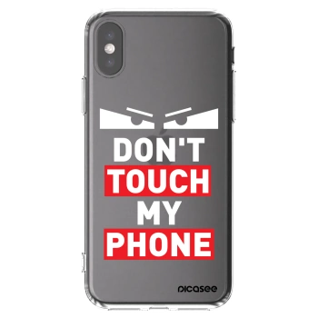 Picasee silikónový prehľadný obal pre Apple iPhone X/XS - Shadow Eye - Transparent