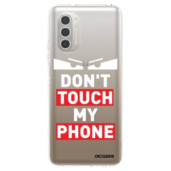 Picasee silikónový prehľadný obal pre Motorola Moto G51 - Shadow Eye - Transparent