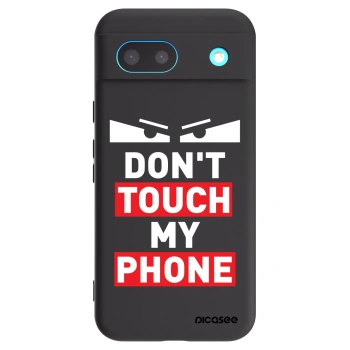 Picasee silikónový čierny obal pre Google Pixel 8a - Shadow Eye - Transparent