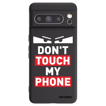 Picasee silikónový čierny obal pre Google Pixel 8 Pro - Shadow Eye - Transparent