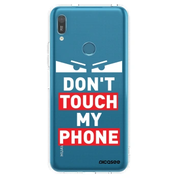 Picasee silikónový prehľadný obal pre Huawei Y6 2019 - Shadow Eye - Transparent