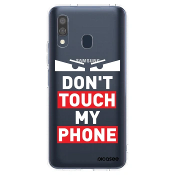 Picasee silikónový prehľadný obal pre Samsung Galaxy A40 A405F - Shadow Eye - Transparent