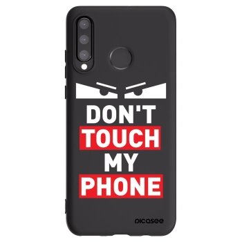 Picasee silikónový čierny obal pre Huawei P30 Lite - Shadow Eye - Transparent