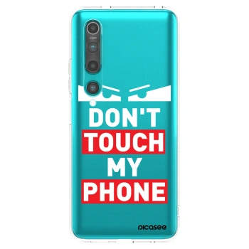 Picasee silikónový prehľadný obal pre Xiaomi Mi 10 - Shadow Eye - Transparent