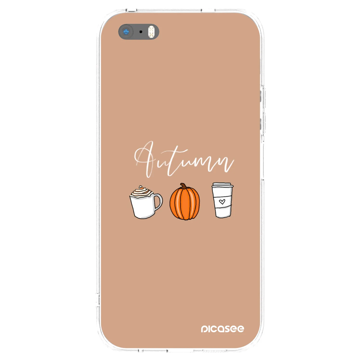 Picasee silikónový prehľadný obal pre Apple iPhone 5/5S/SE - Autumn