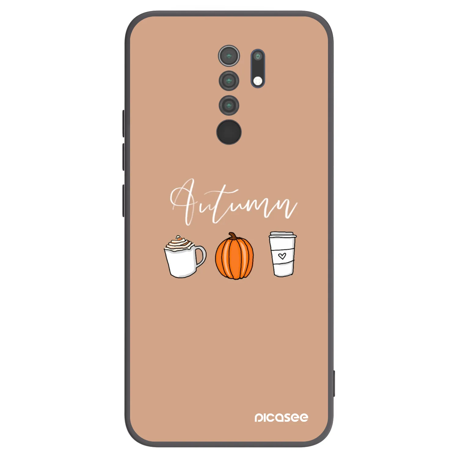Picasee silikónový čierny obal pre Xiaomi Redmi 9 - Autumn