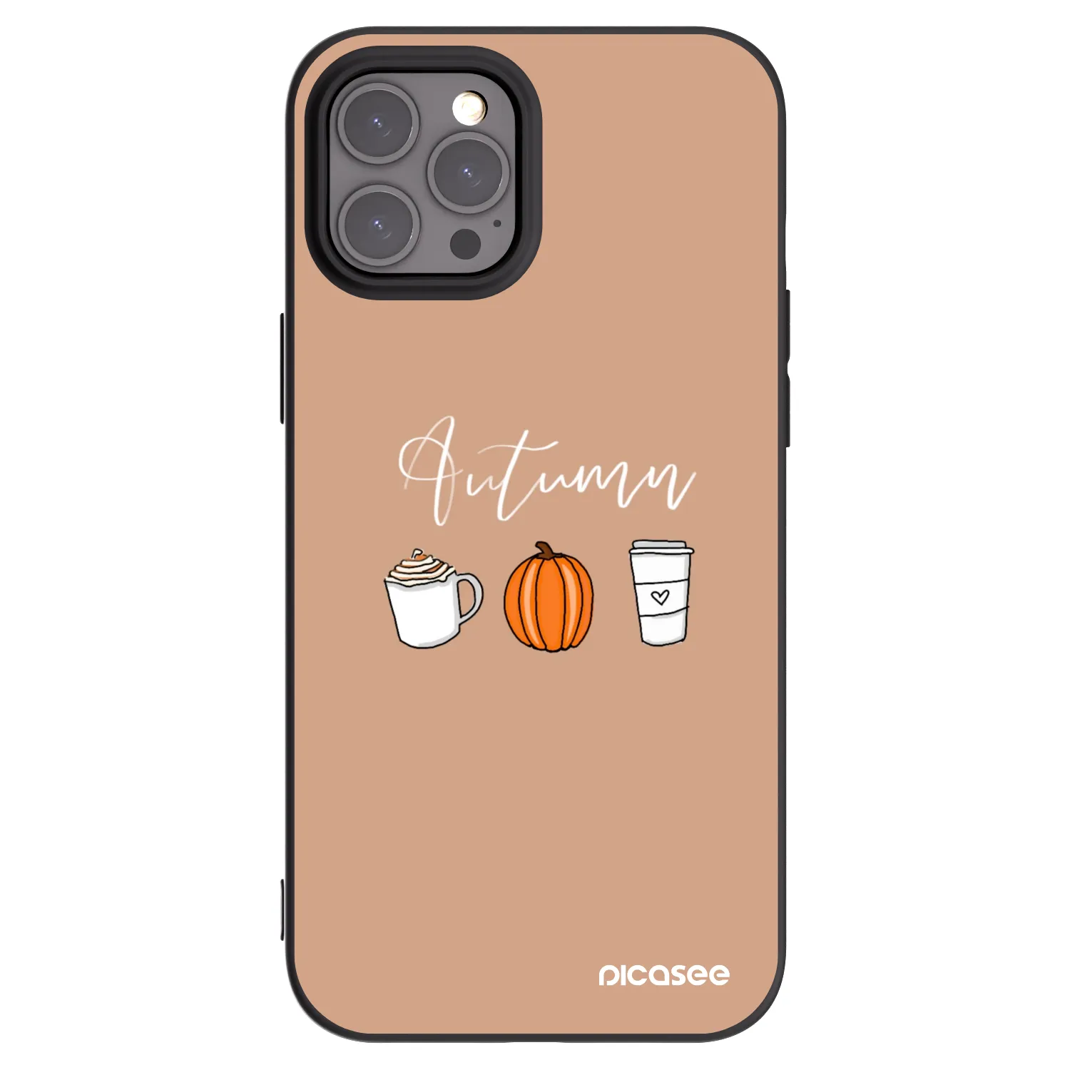 Picasee silikónový čierny obal pre Apple iPhone 12 Pro Max - Autumn