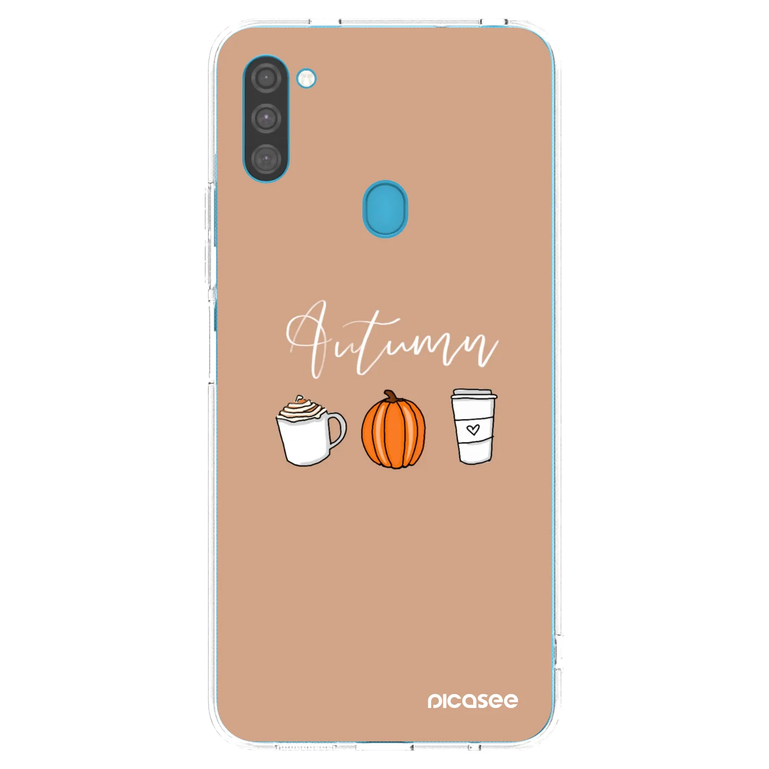 Picasee silikónový prehľadný obal pre Samsung Galaxy M11 - Autumn