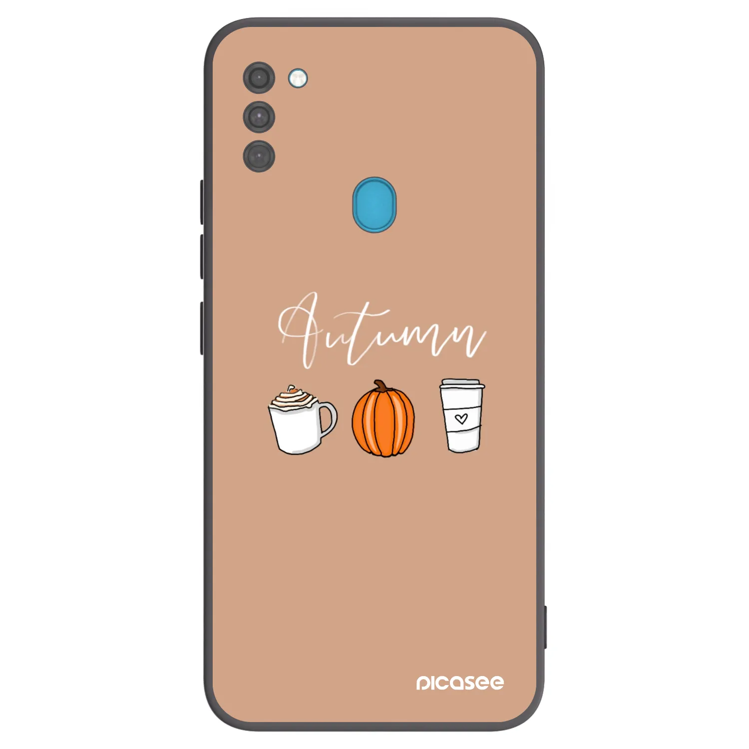 Picasee silikónový čierny obal pre Samsung Galaxy M11 - Autumn