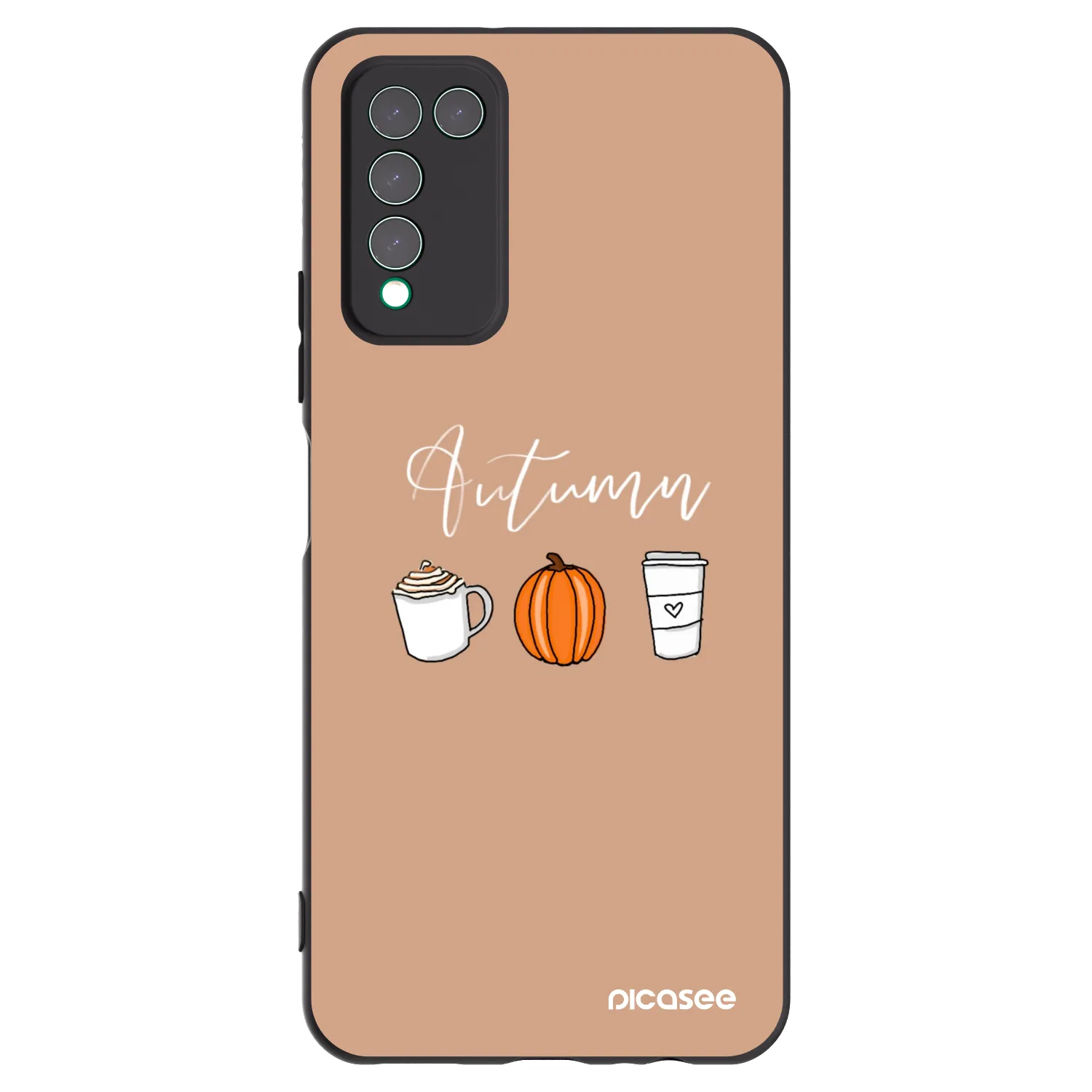 Picasee silikónový čierny obal pre Honor 10X Lite - Autumn