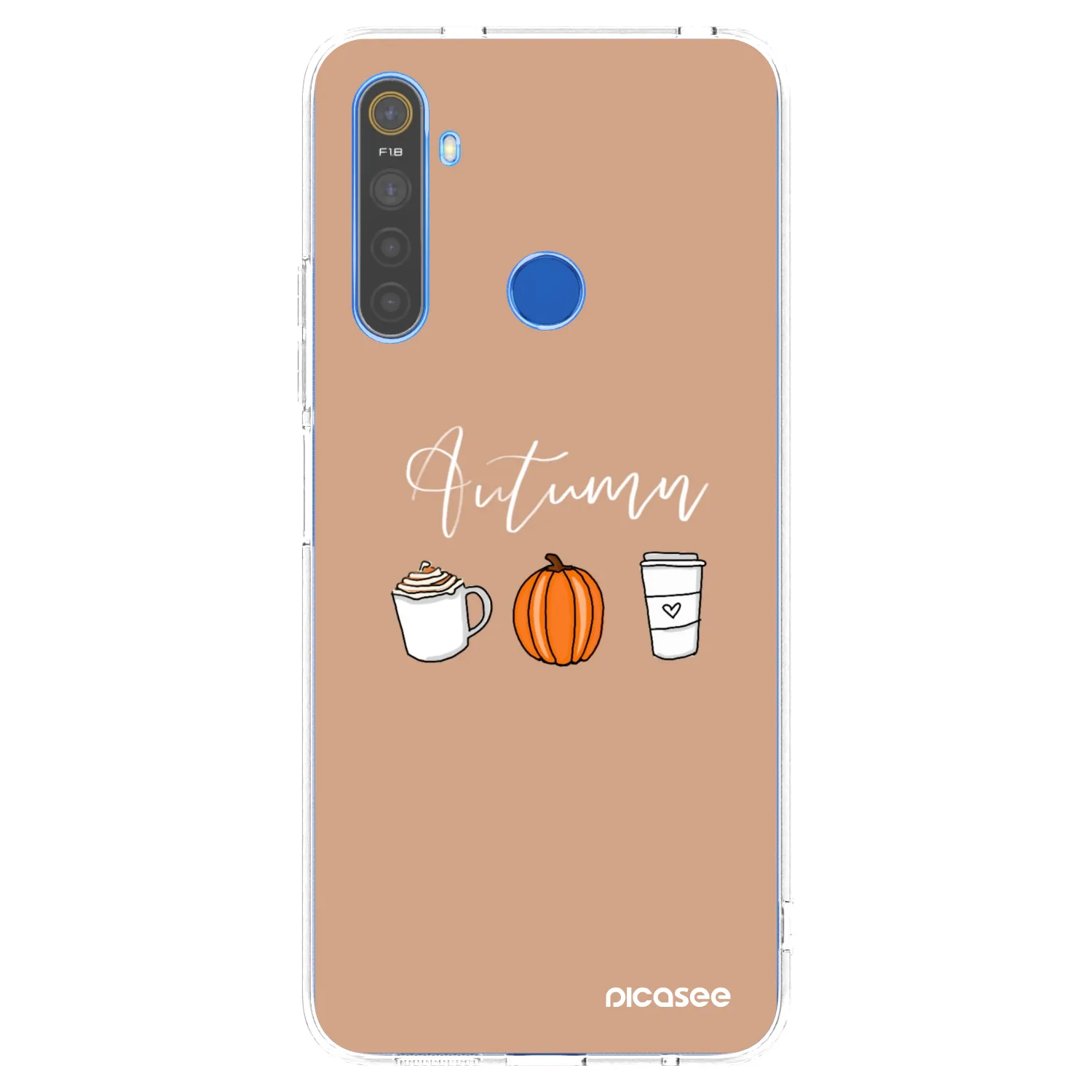 Picasee silikónový prehľadný obal pre Realme 5 - Autumn