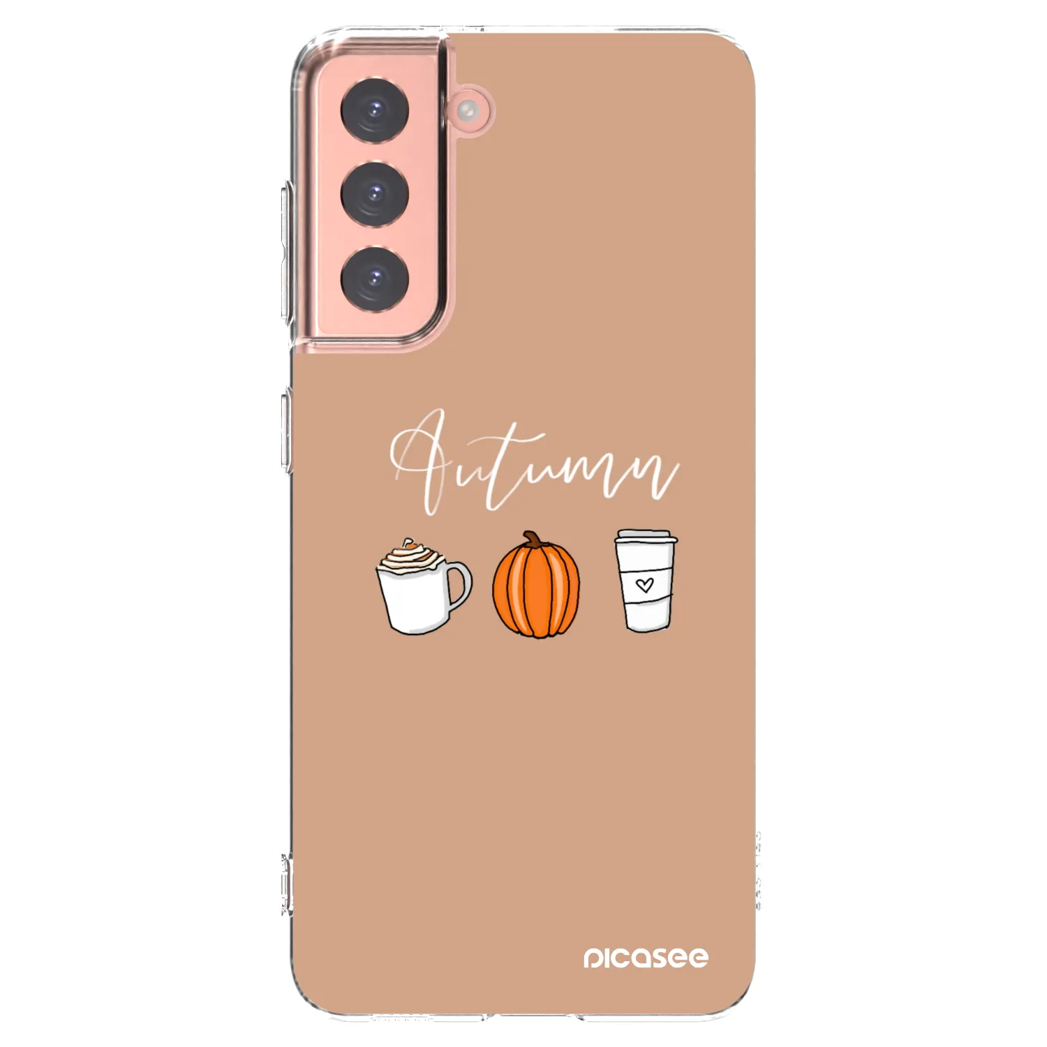 Picasee silikónový prehľadný obal pre Samsung Galaxy S21 5G G991B - Autumn