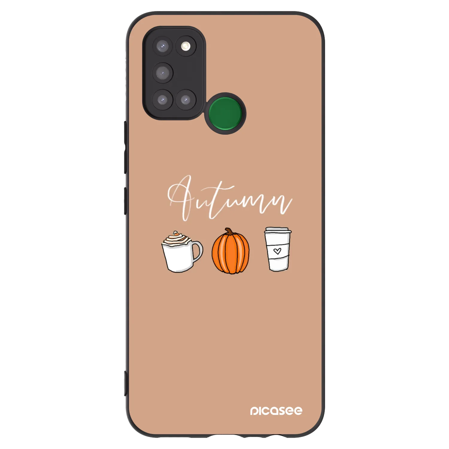 Picasee silikónový čierny obal pre Realme 7i - Autumn
