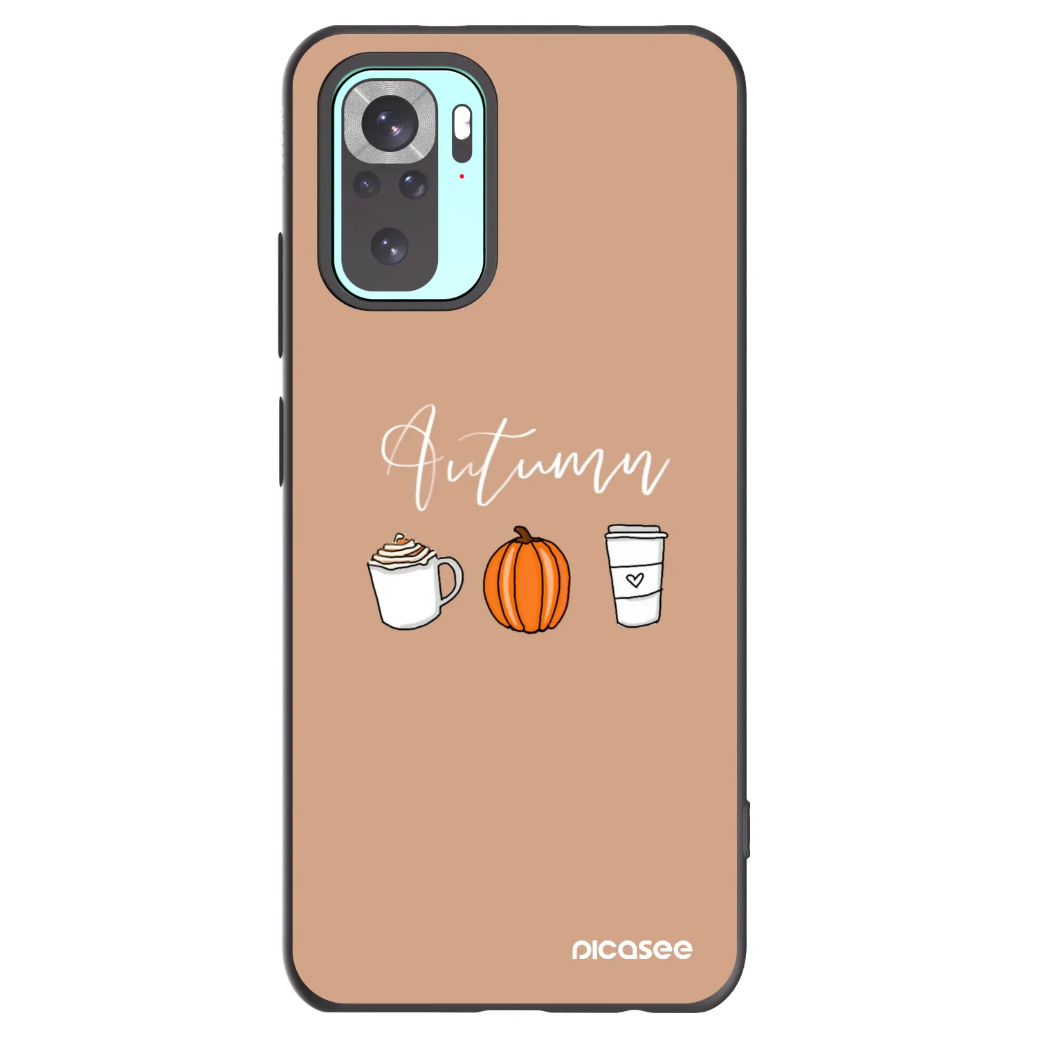 Picasee silikónový čierny obal pre Xiaomi Redmi Note 10 Pro - Autumn