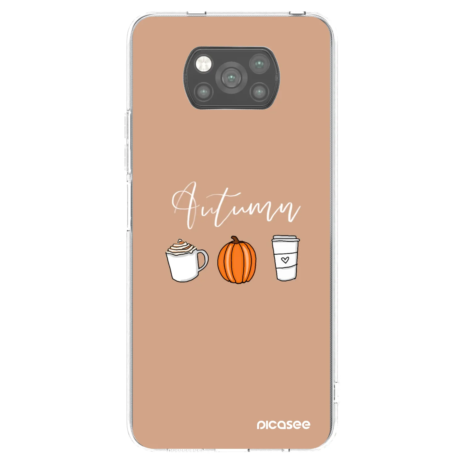 Picasee silikónový čierny obal pre Xiaomi Poco X3 Pro - Autumn