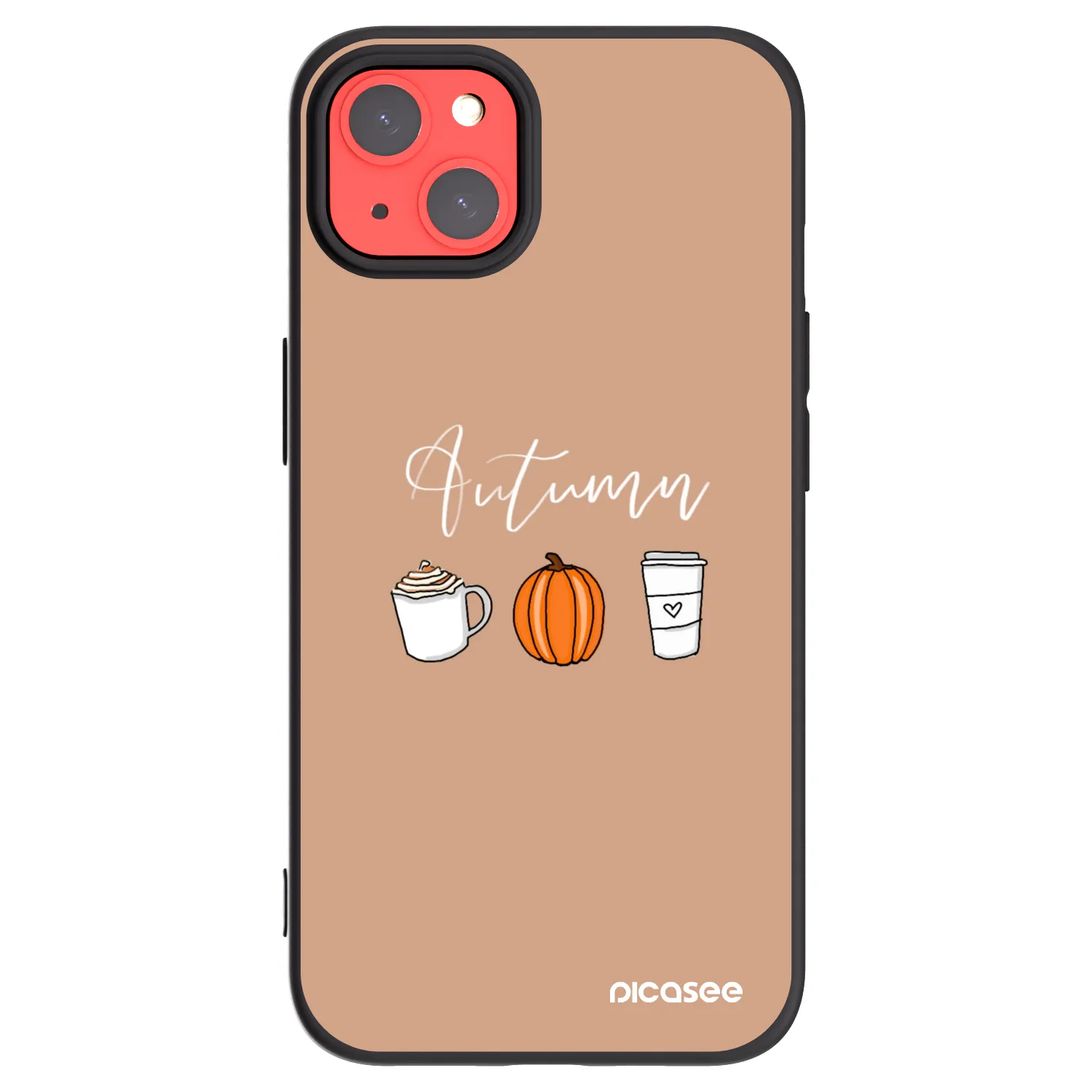 Picasee silikónový čierny obal pre Apple iPhone 13 - Autumn