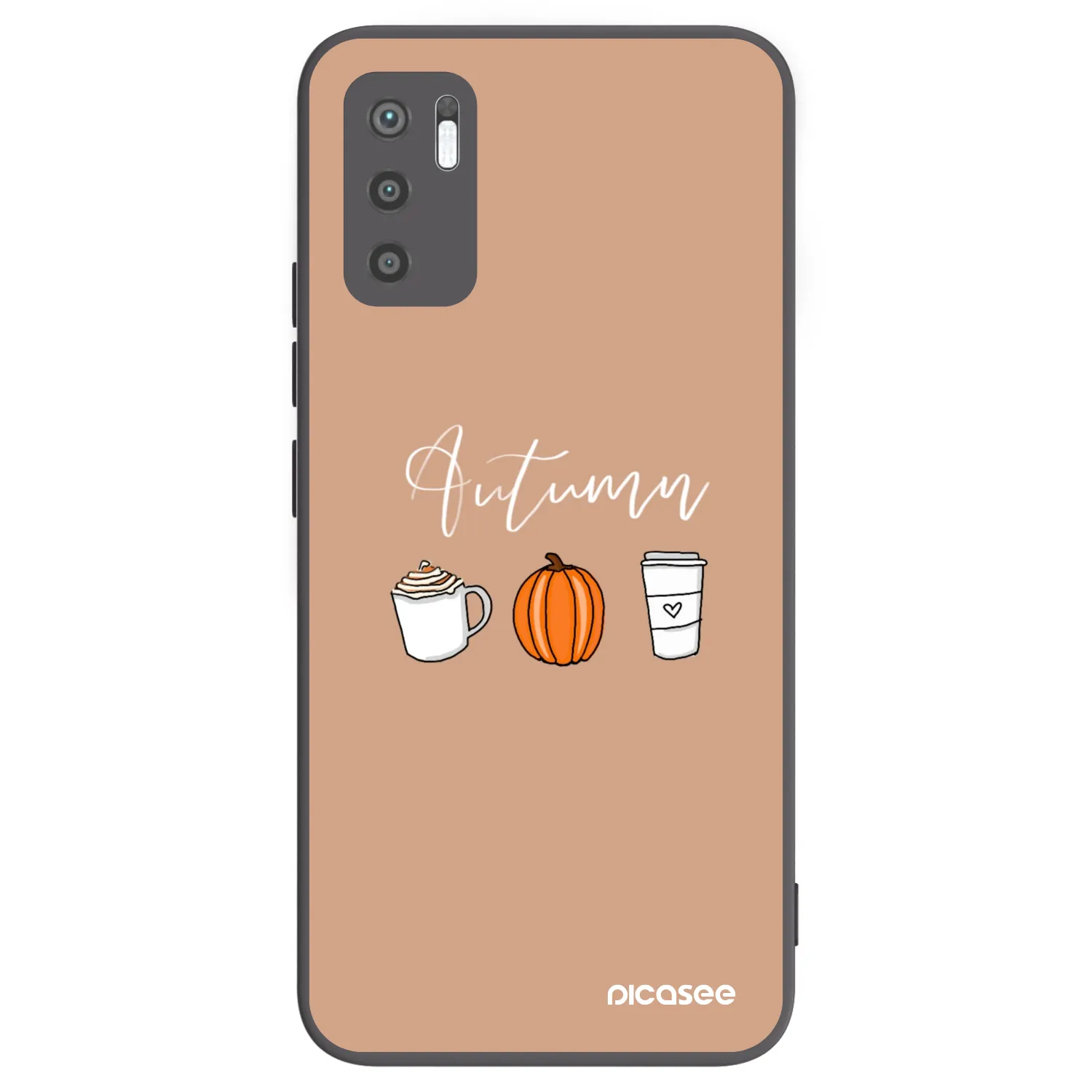 Picasee silikónový čierny obal pre Xiaomi Redmi Note 10 5G - Autumn