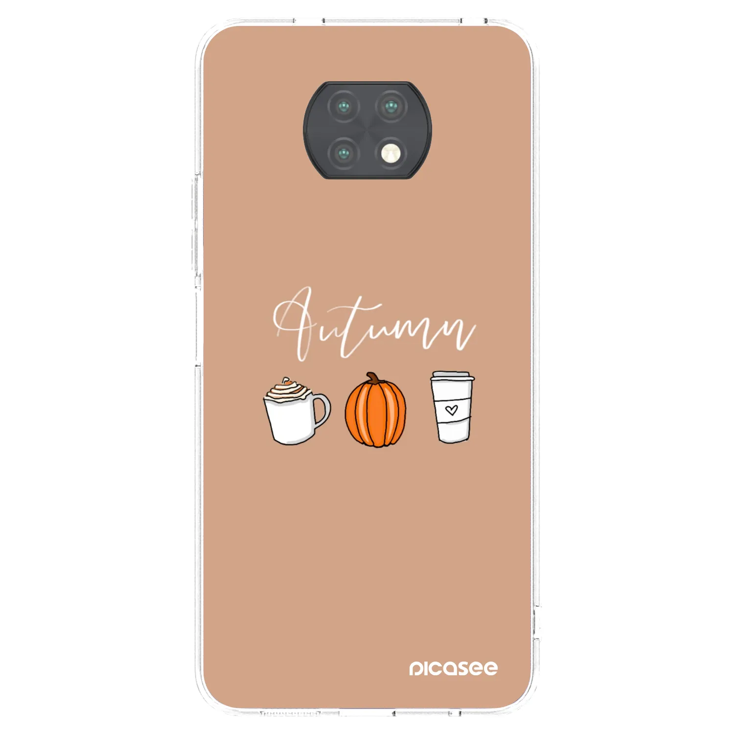 Picasee silikónový prehľadný obal pre Xiaomi Redmi Note 9T - Autumn