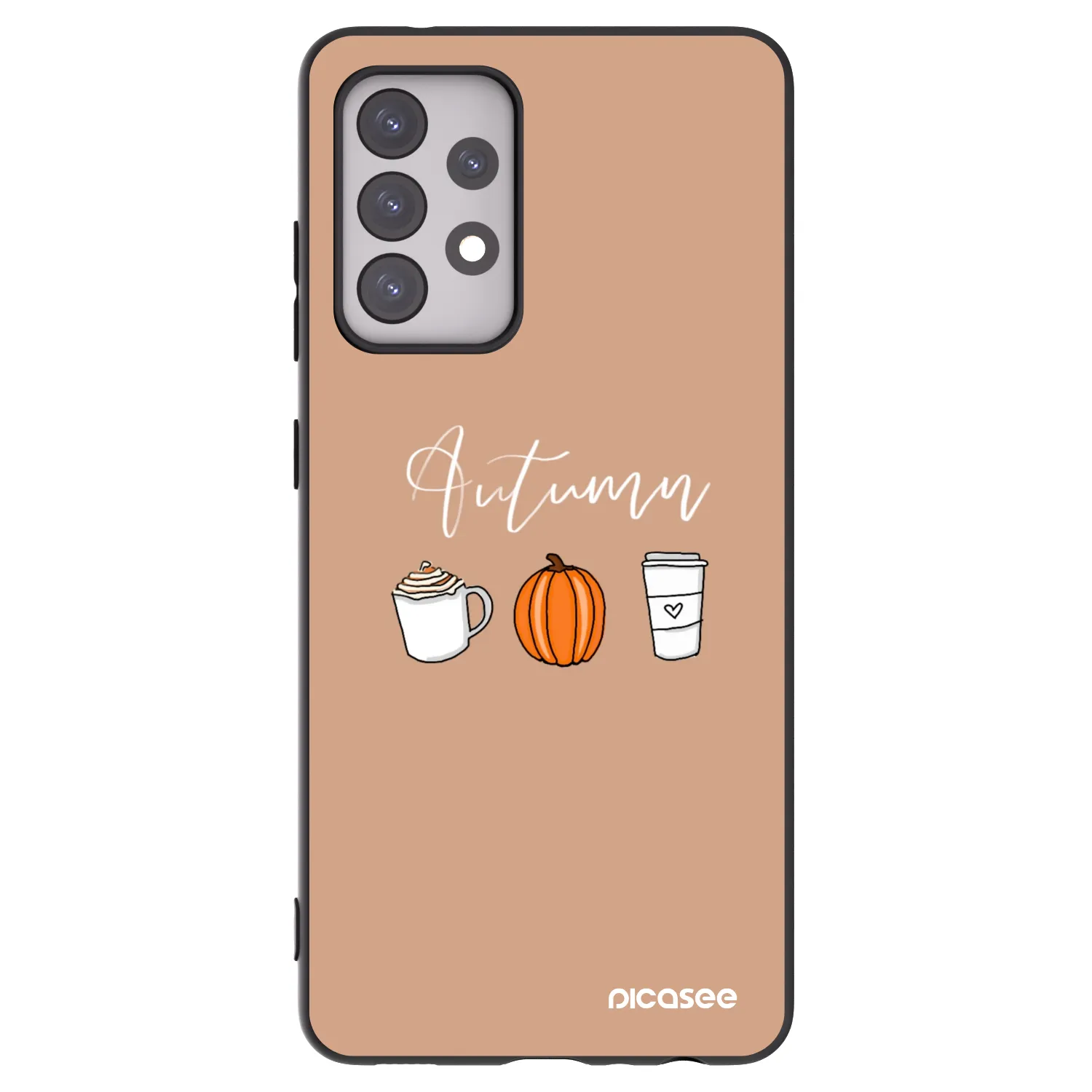 Picasee silikónový čierny obal pre Samsung Galaxy A52s 5G A528B - Autumn