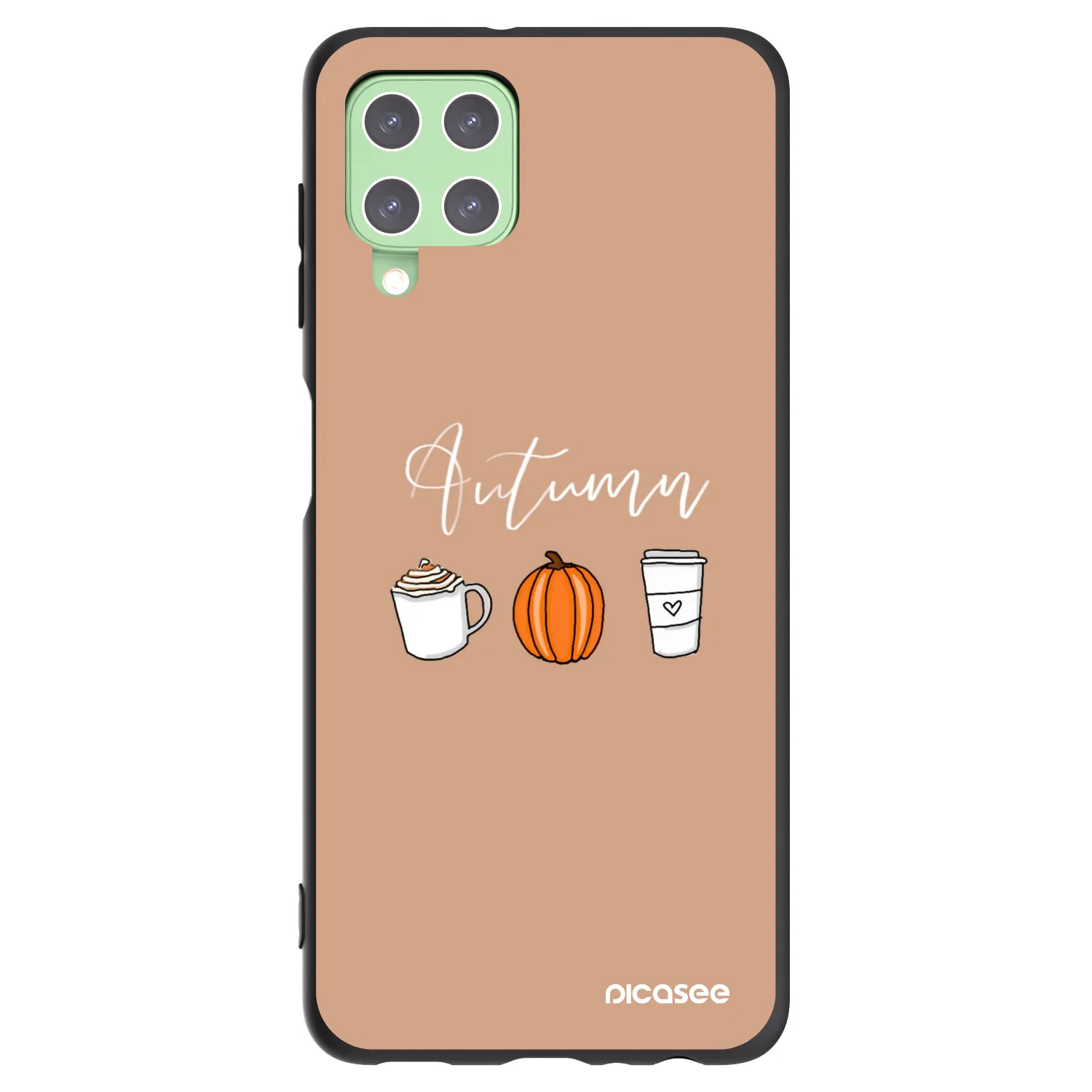 Picasee silikónový čierny obal pre Samsung Galaxy A22 A225F 4G - Autumn