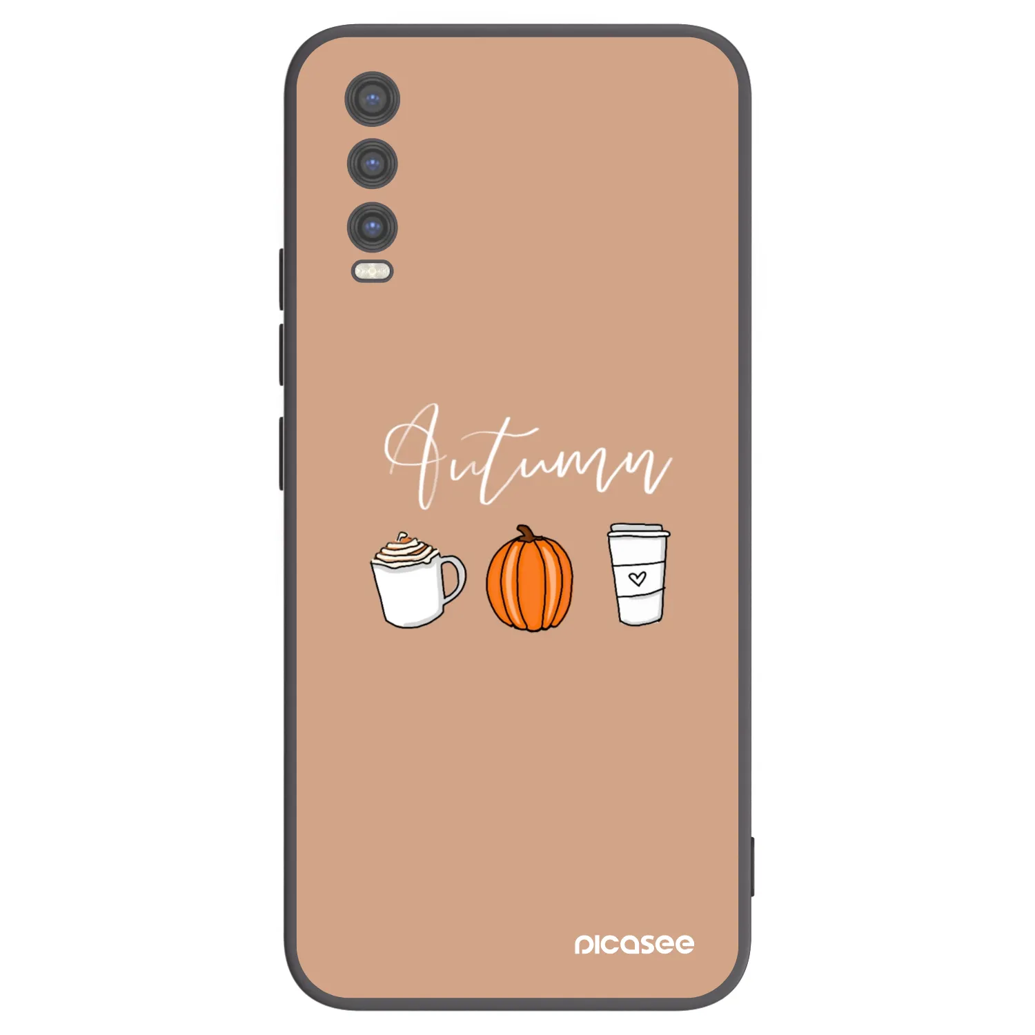 Picasee silikónový čierny obal pre Vivo Y20s - Autumn