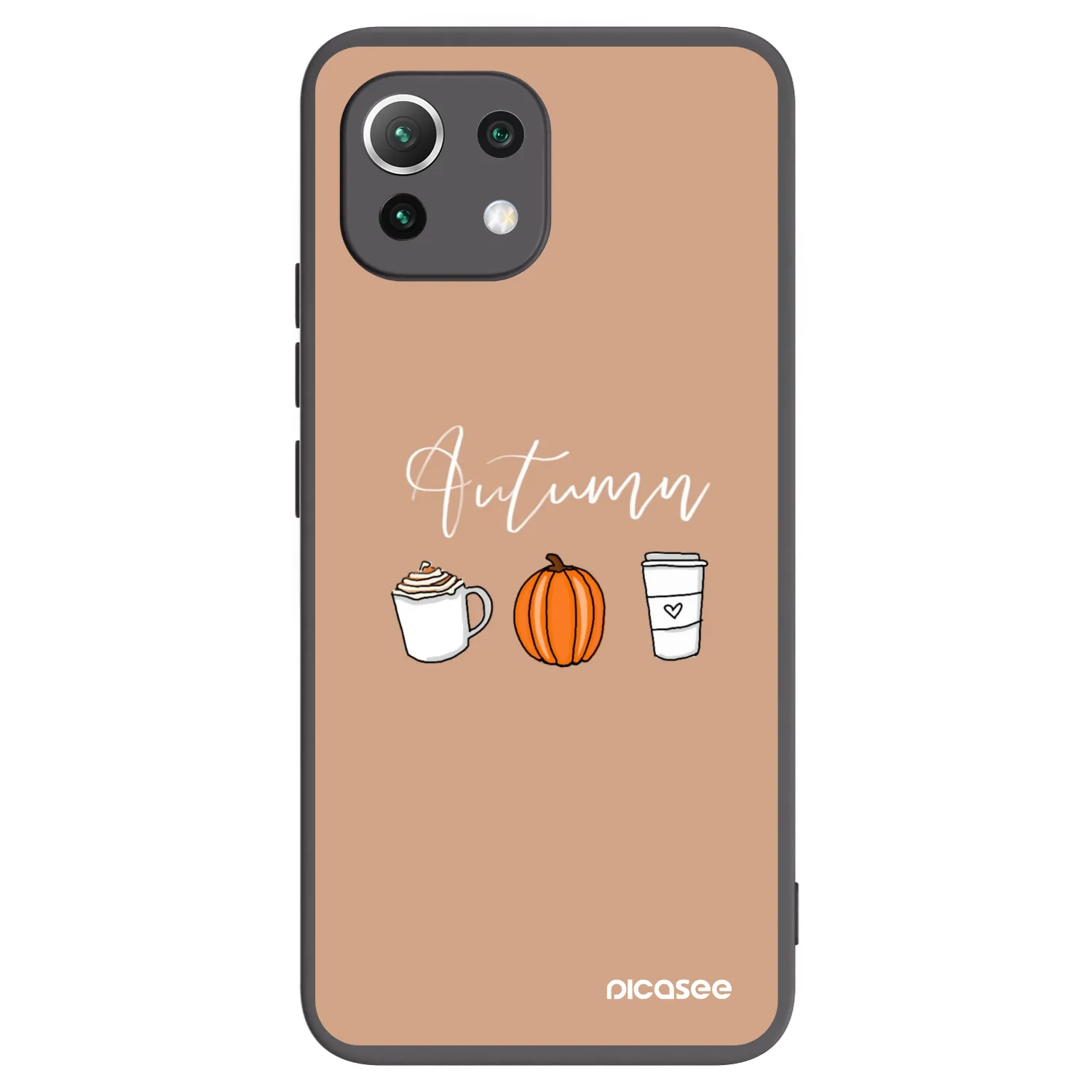 Picasee silikónový čierny obal pre Xiaomi 11 Lite 5G NE - Autumn