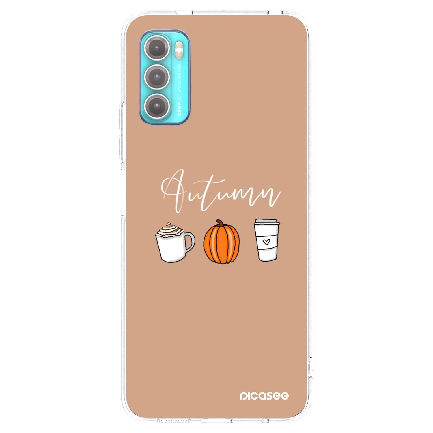 Picasee silikónový prehľadný obal pre Motorola Moto G60 - Autumn