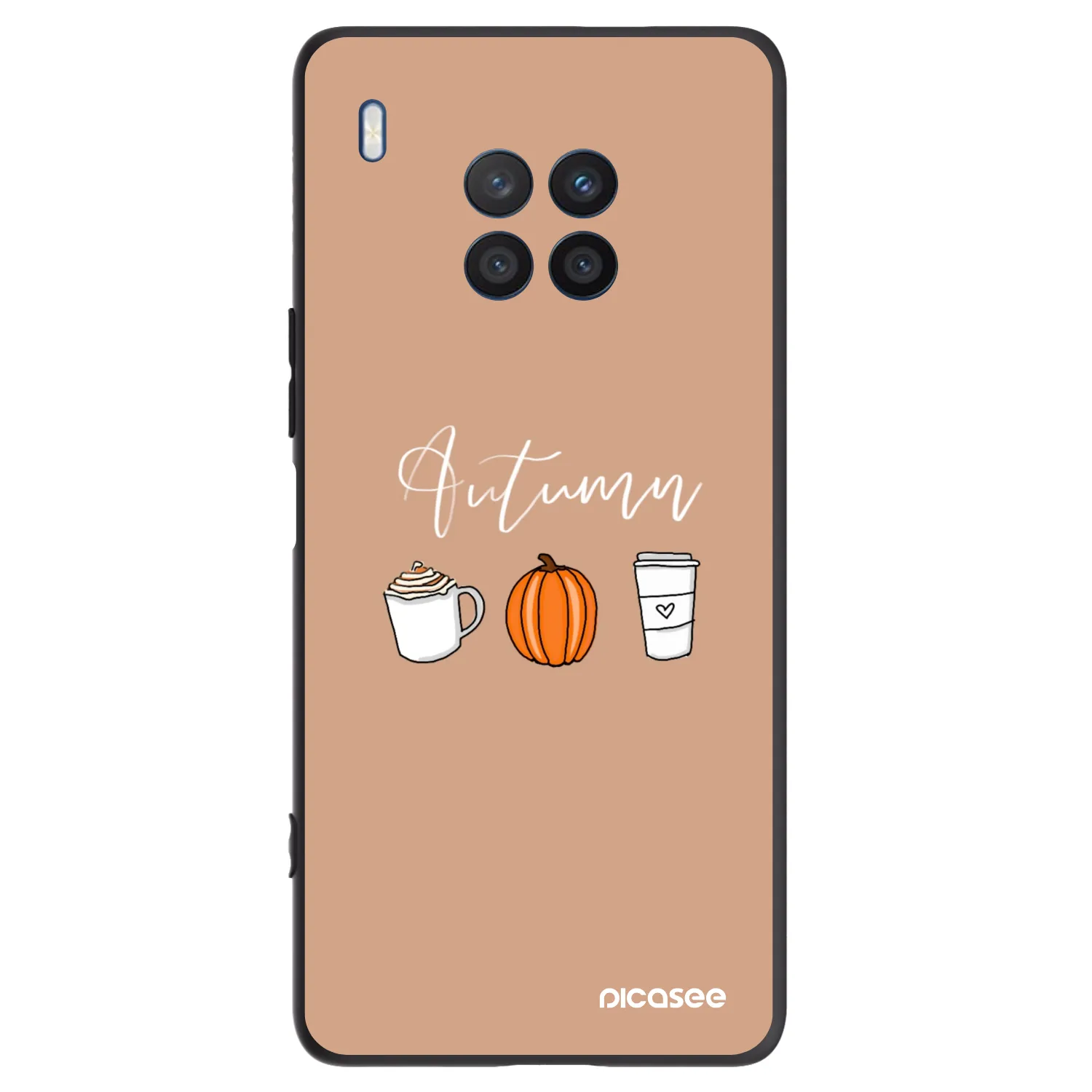 Picasee silikónový čierny obal pre Honor 50 Lite - Autumn