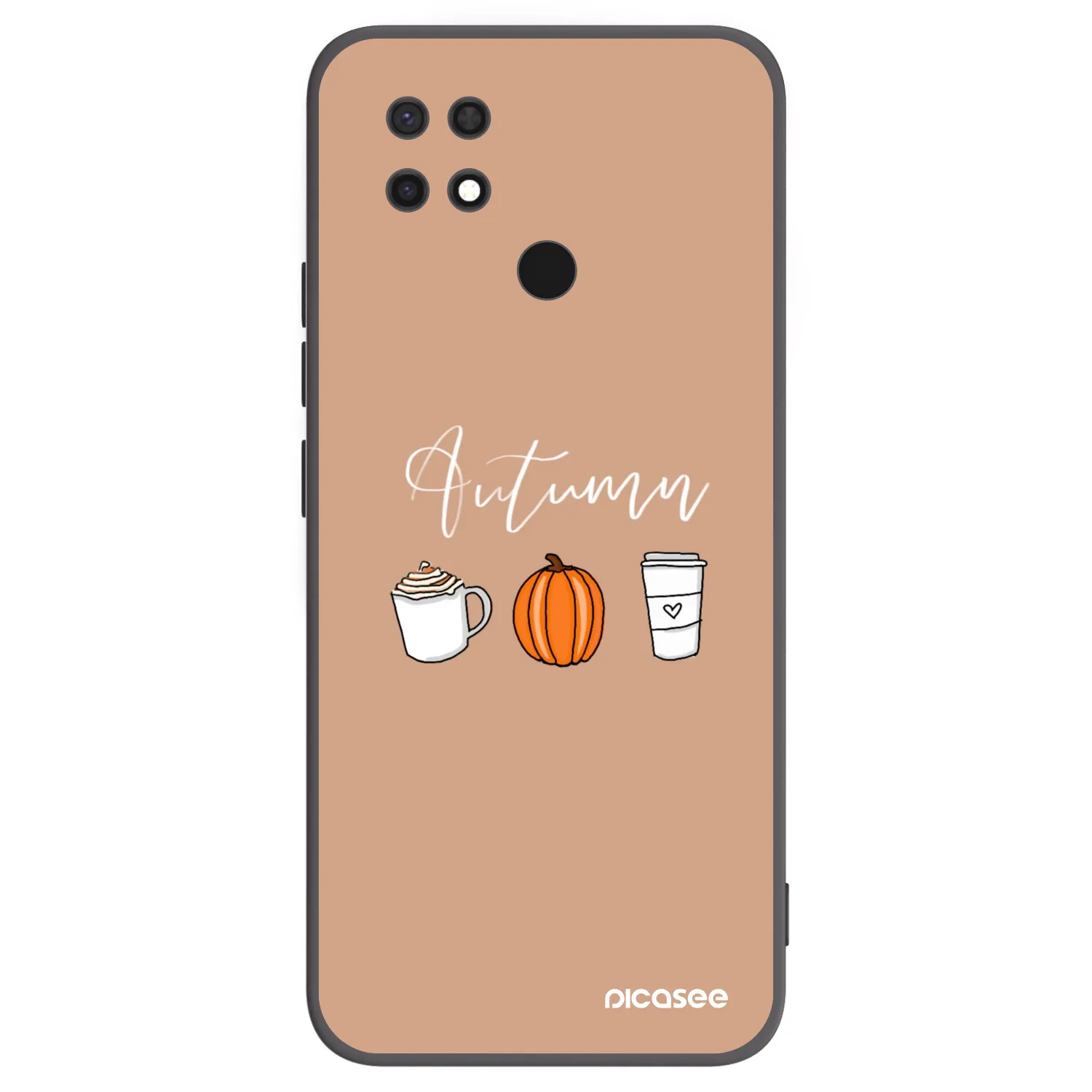 Picasee silikónový čierny obal pre Xiaomi Redmi 10C - Autumn