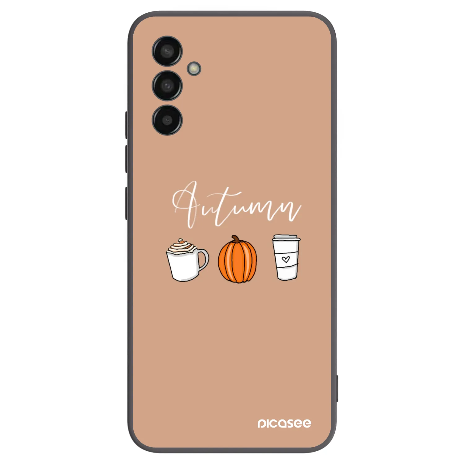 Picasee silikónový čierny obal pre Samsung Galaxy M13 M135F - Autumn