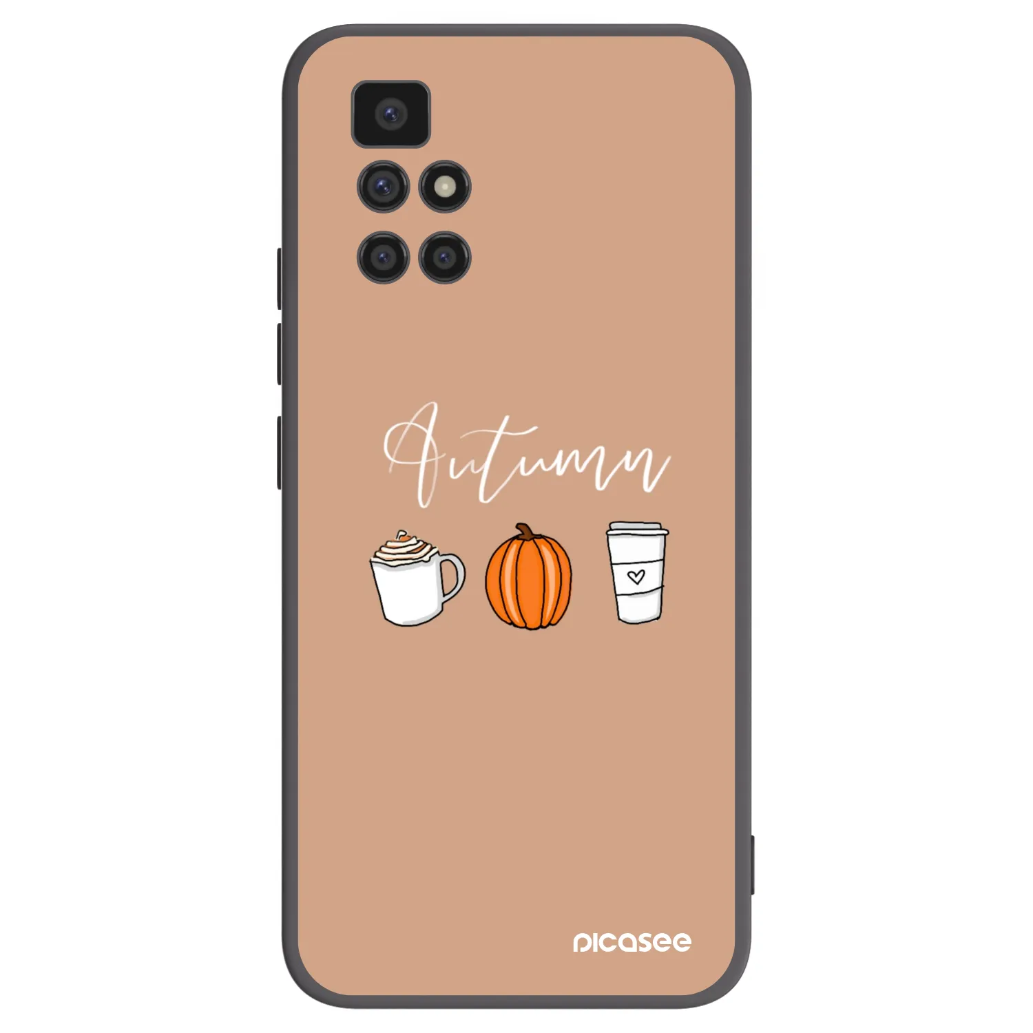 Picasee silikónový čierny obal pre Xiaomi Redmi 10 (2022) - Autumn