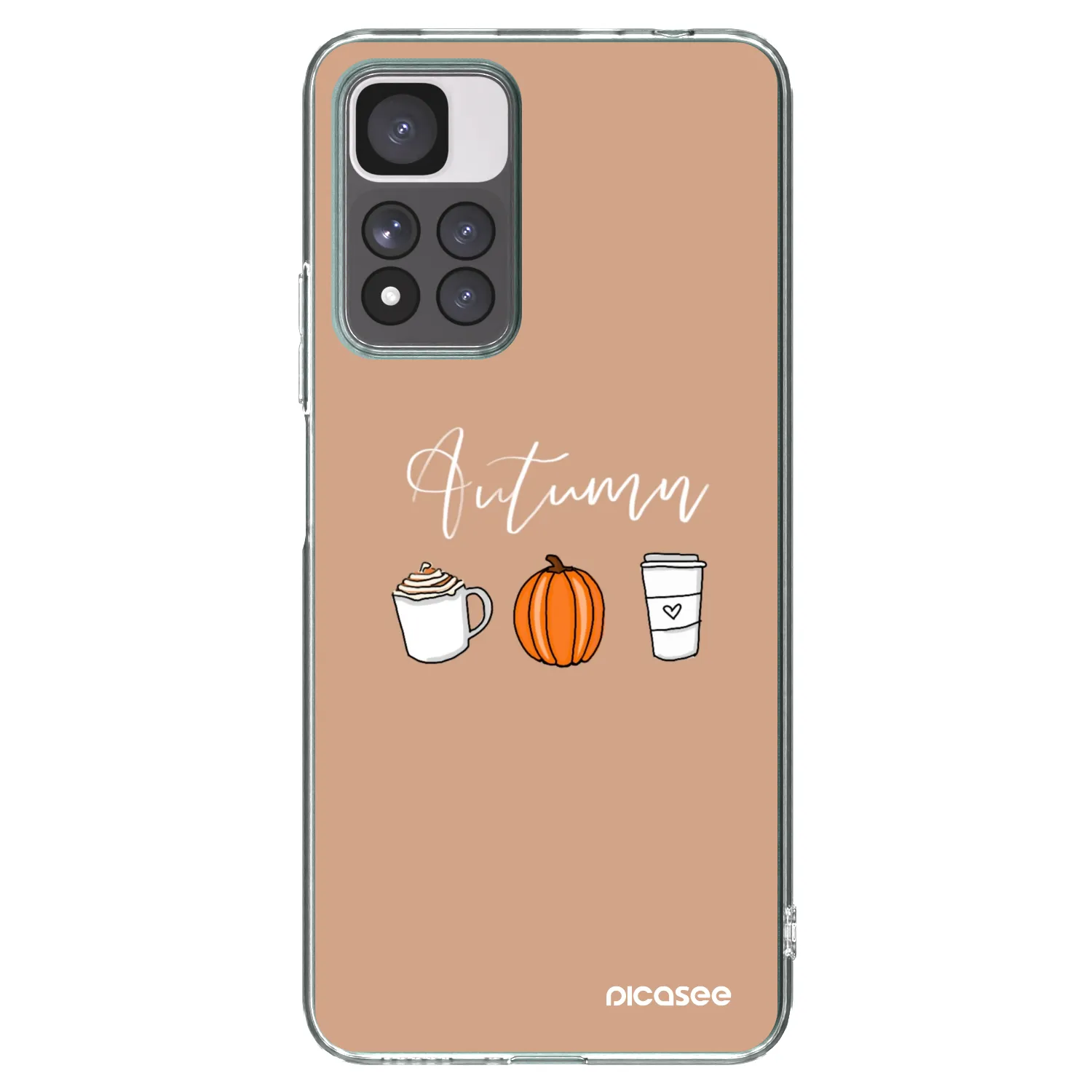 Picasee silikónový prehľadný obal pre Xiaomi Redmi Note 11 Pro+ 5G - Autumn