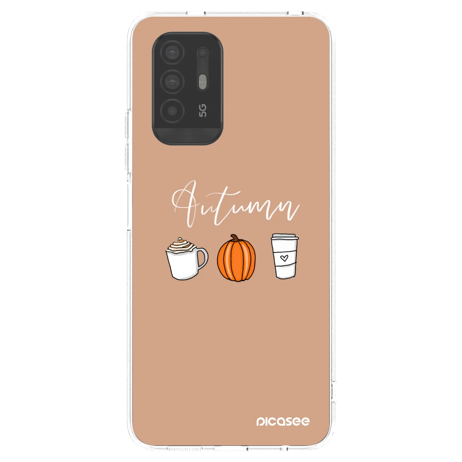 Picasee silikónový prehľadný obal pre OPPO A94 5G - Autumn