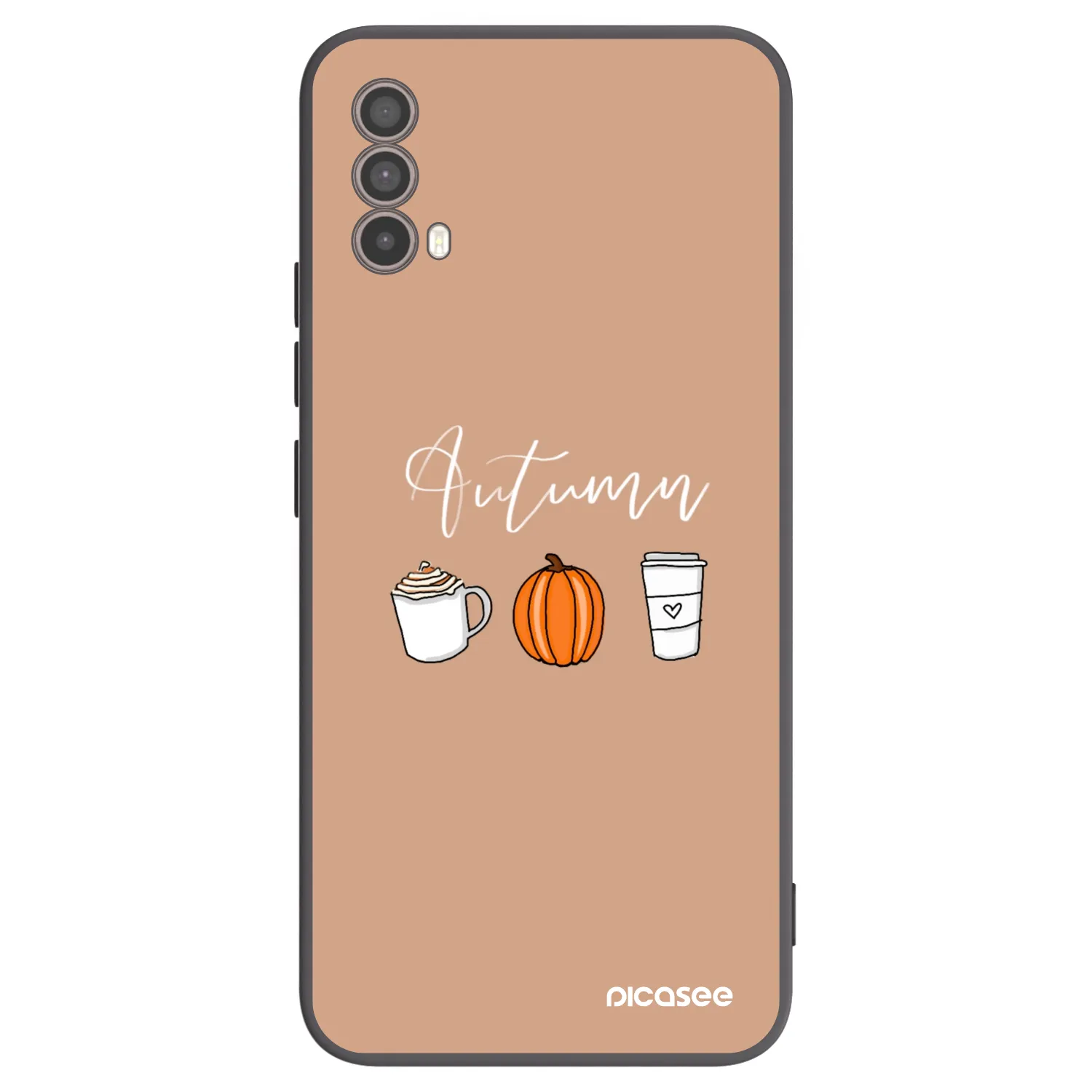Picasee silikónový čierny obal pre Motorola Moto E40 - Autumn