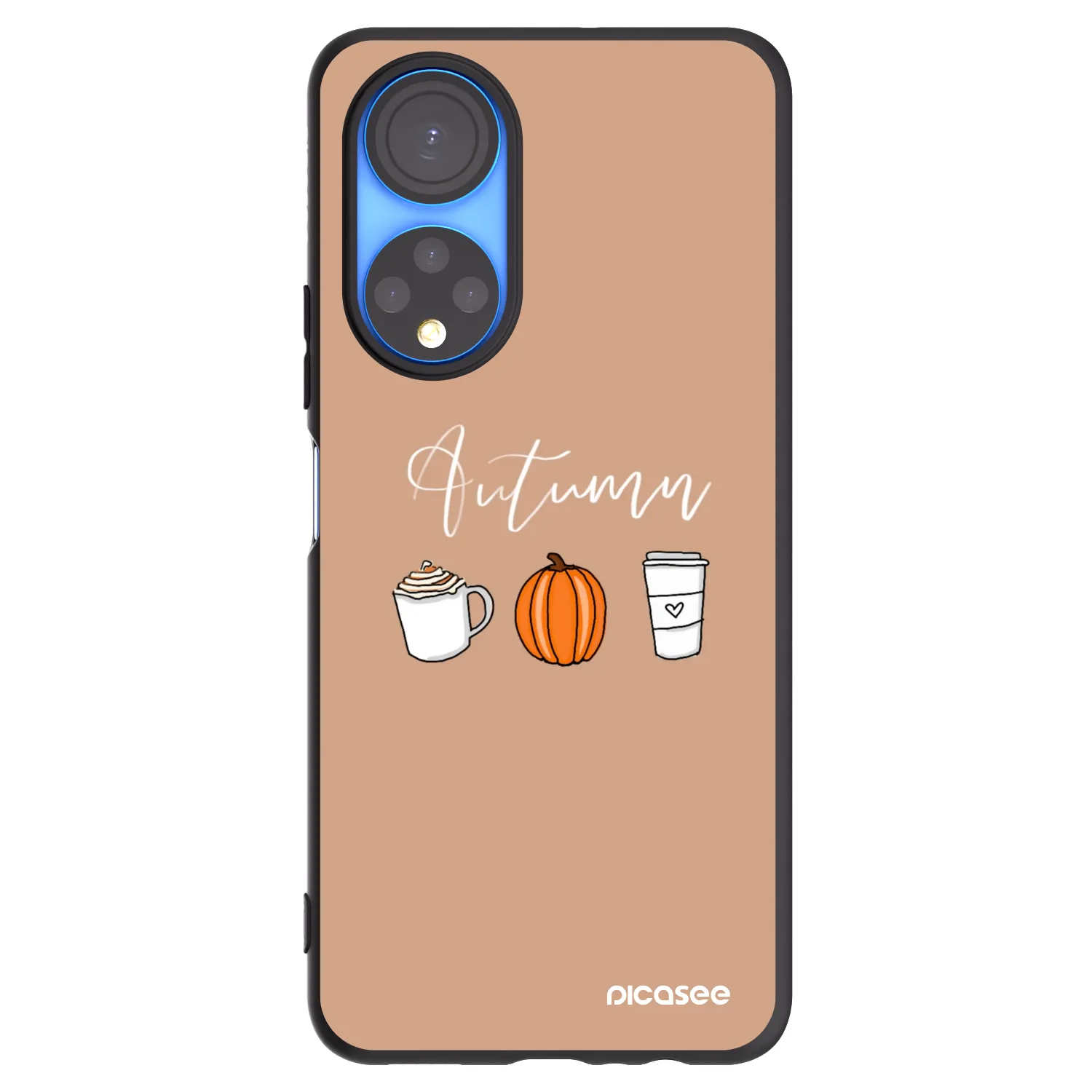 Picasee silikónový čierny obal pre Honor X7 - Autumn