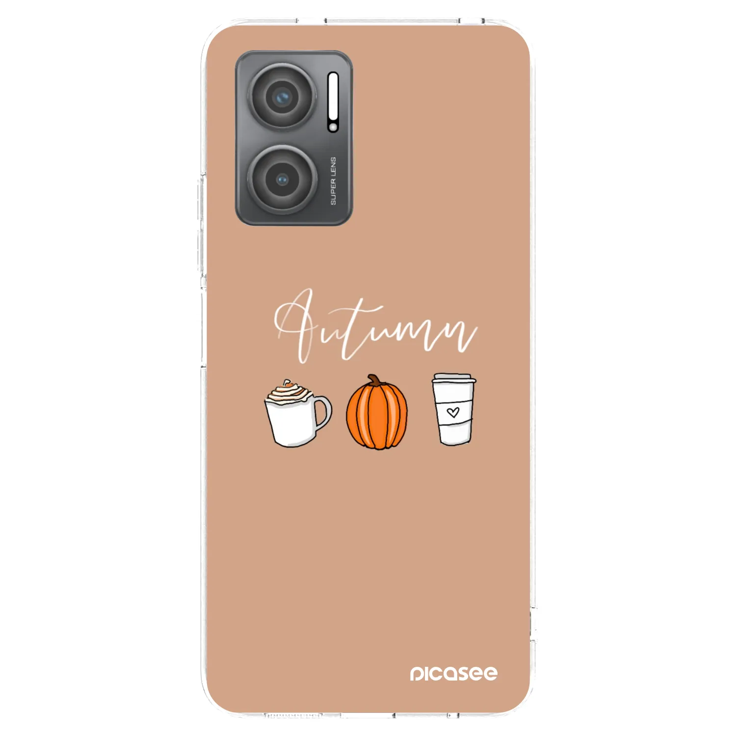 Picasee silikónový prehľadný obal pre Xiaomi Redmi 10 5G - Autumn