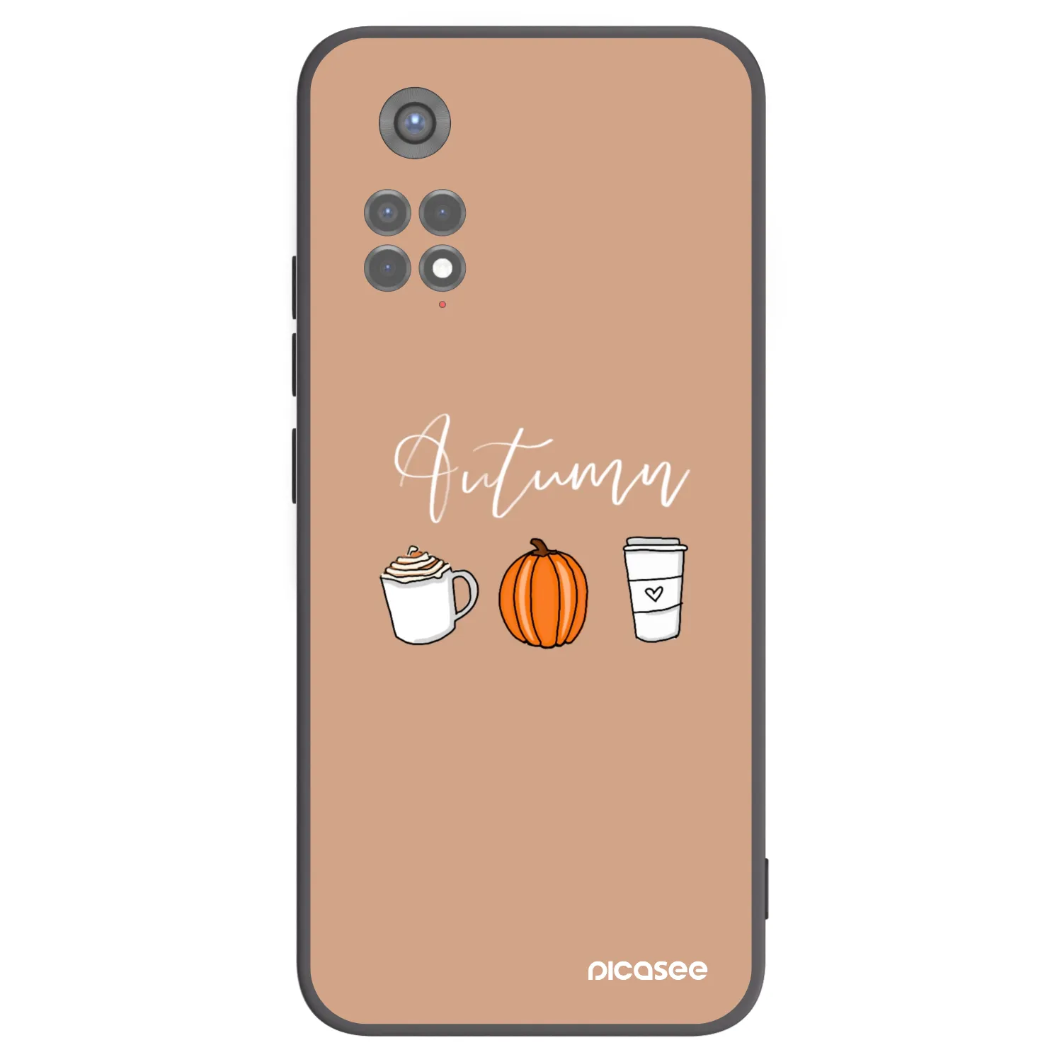 Picasee silikónový čierny obal pre Xiaomi Redmi Note 11S 5G - Autumn