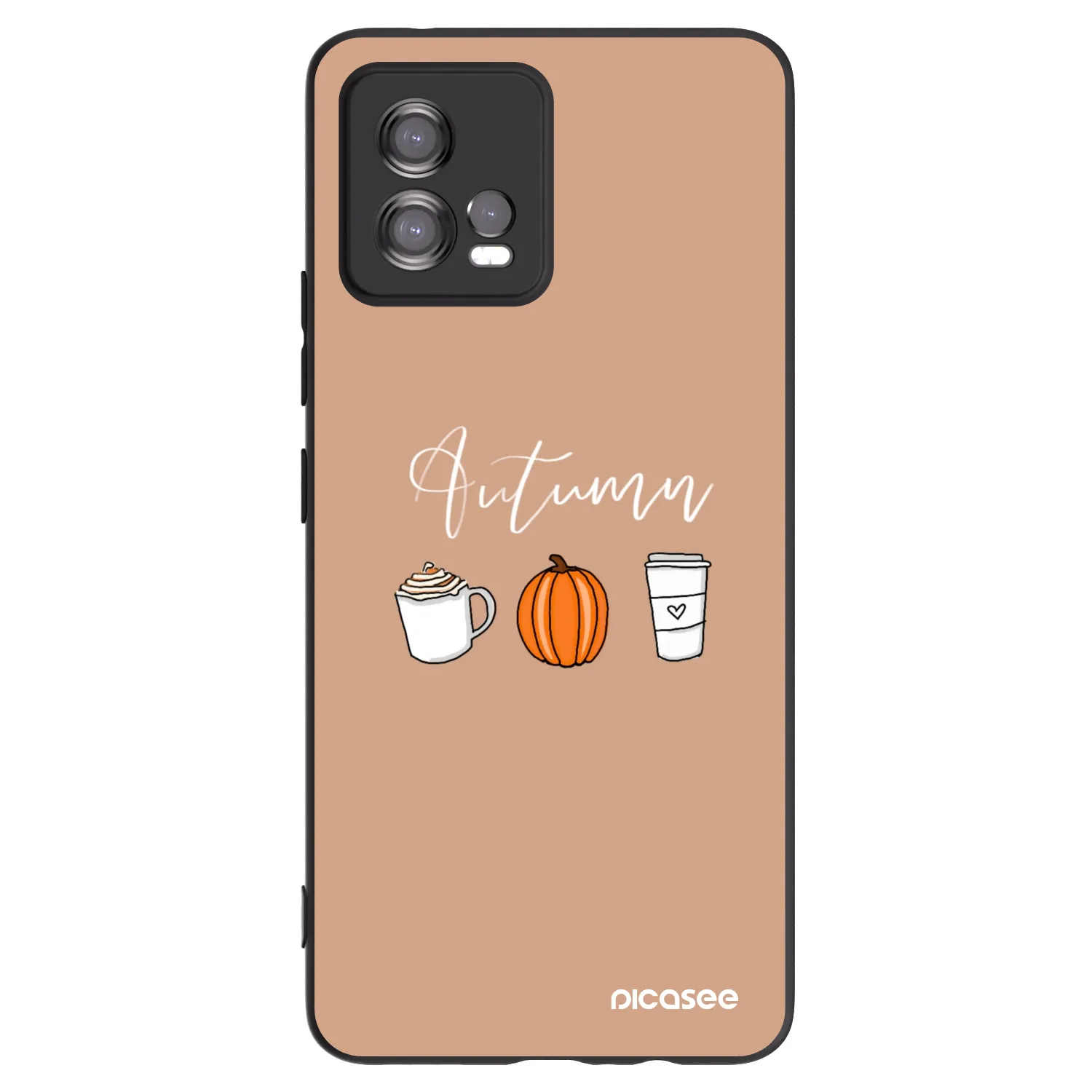 Picasee silikónový čierny obal pre Motorola Moto G72 - Autumn