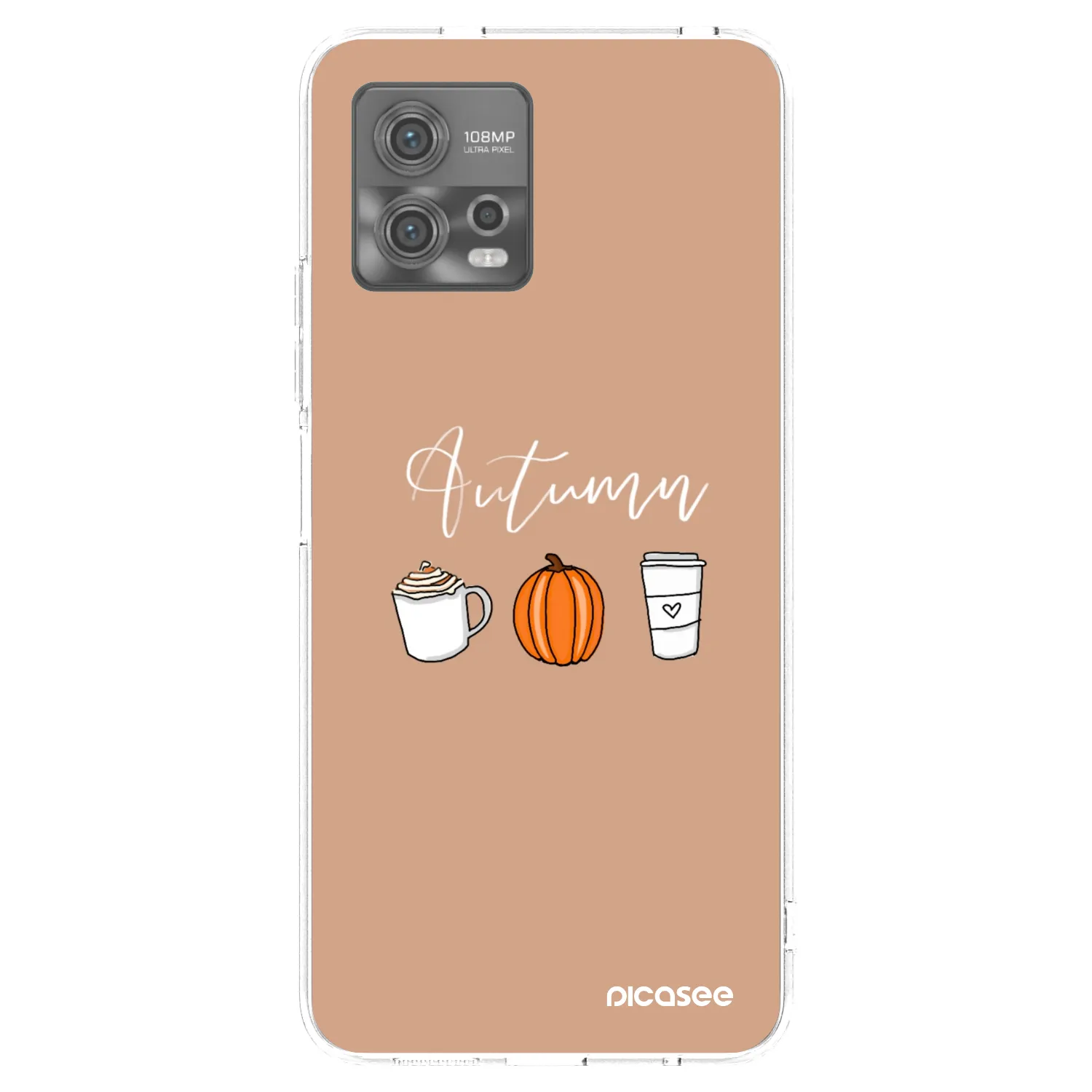 Picasee silikónový prehľadný obal pre Motorola Moto G72 - Autumn