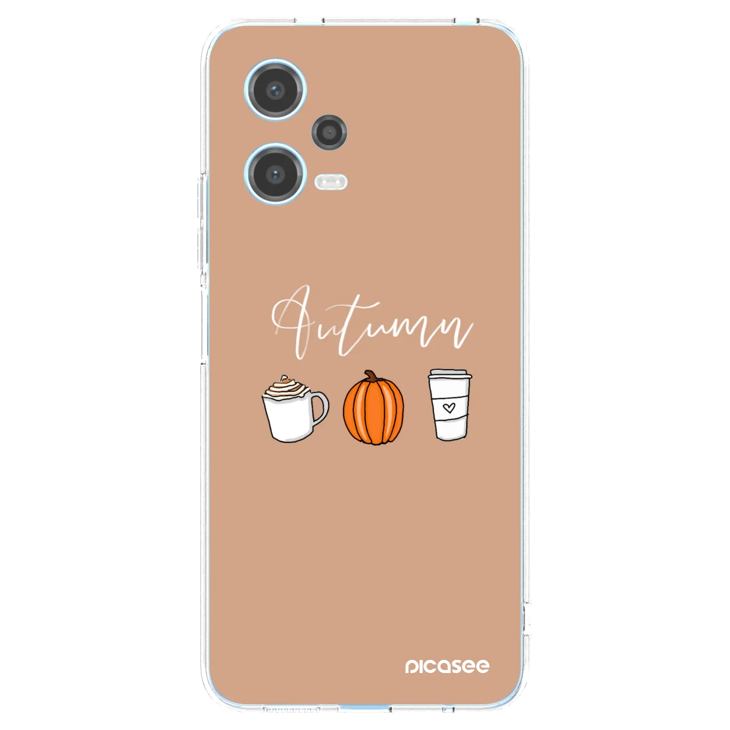 Picasee silikónový prehľadný obal pre Xiaomi Redmi Note 12 5G - Autumn